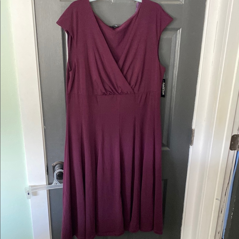 Elegant Purple Women's Dress New 3x